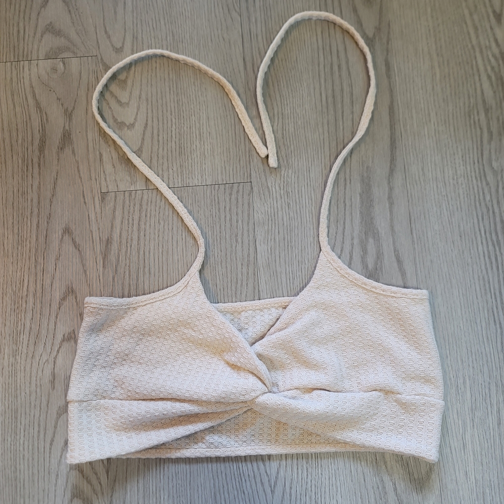 SHEIN Cream Textured Camisole Top